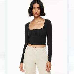 Aritzia Wilfred black top